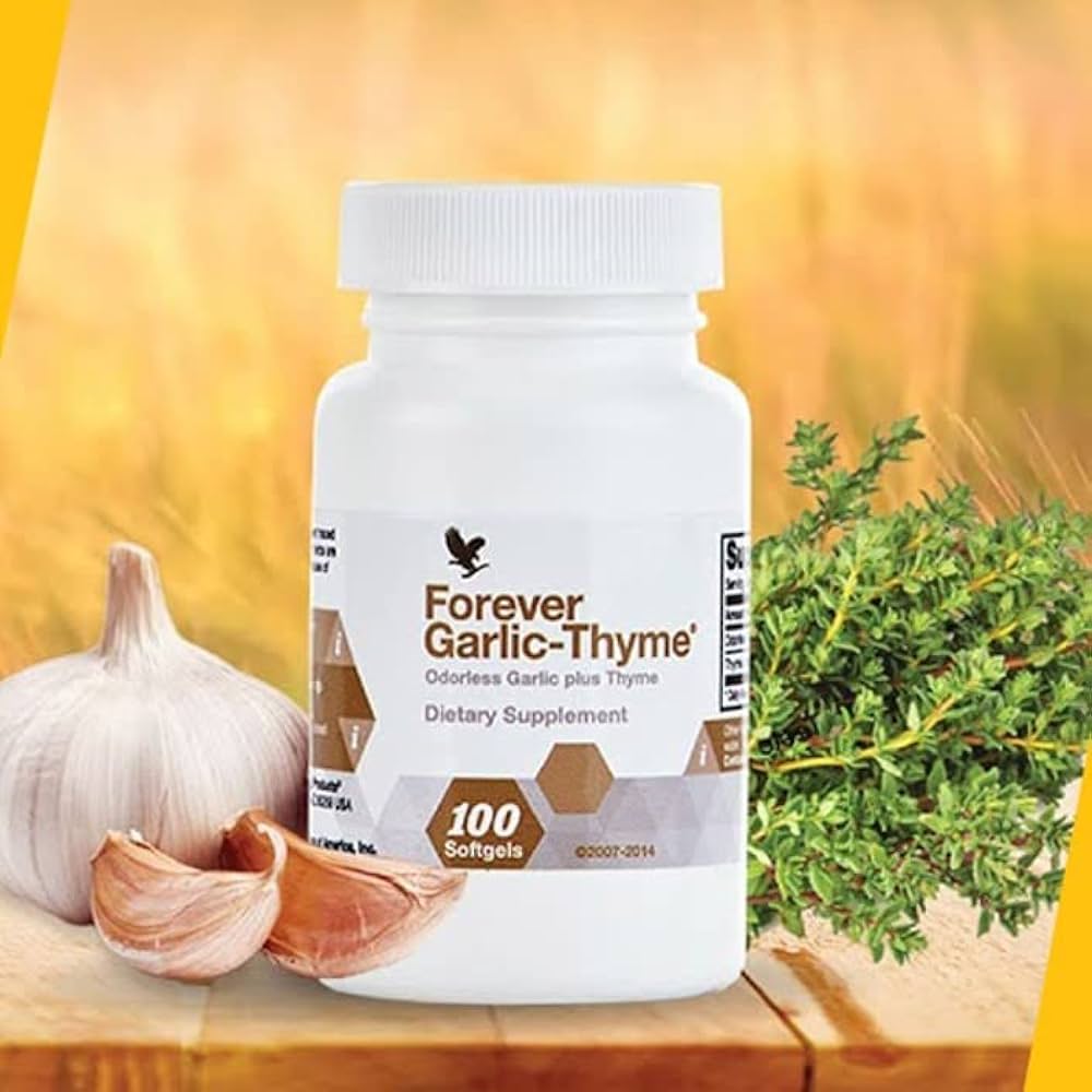 مکمل سیر و آویشن گارلیک تایم فوراور Forever Garlic Thyme